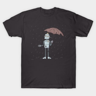 Old Robot in the Rain T-Shirt